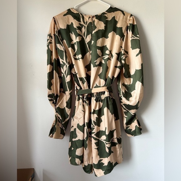 River Island Long Sleeve Belted Romper - Picture 3 of 4